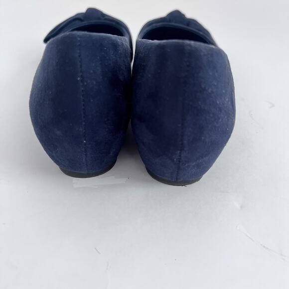 BANDOLINO RESSIE WOMENS FLATS OXFORDS BALLET SLIPPER SHOES SIZE 7M NAVY BLUE - Picture 7 of 9
